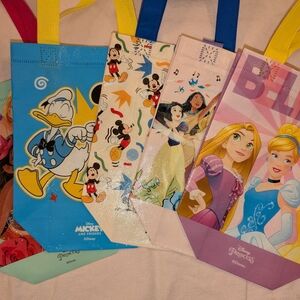 Disney Character Tote Bags Set